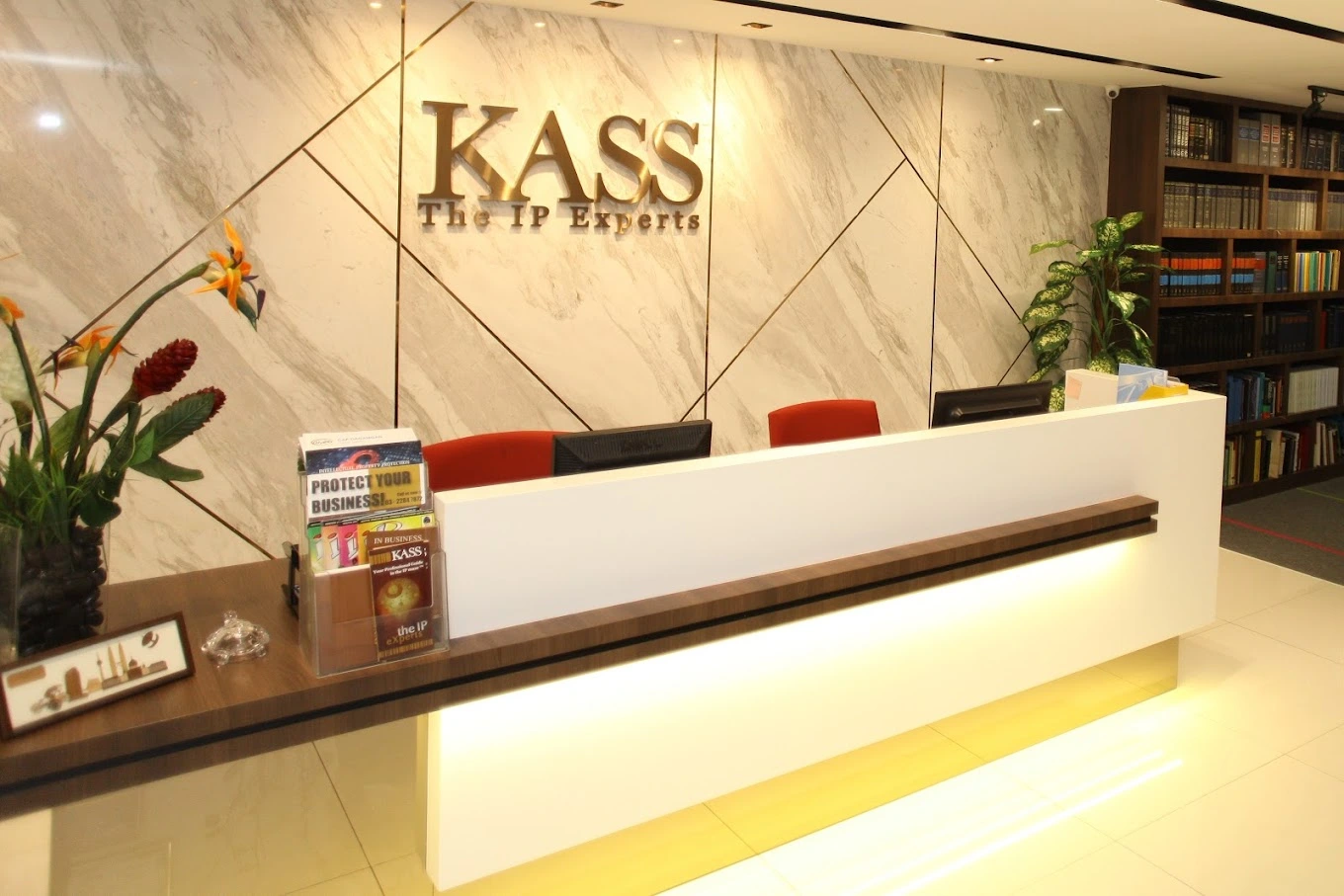 Khu vực tiếp tân văn phòng KASS Vietnam tại Hà Nội
